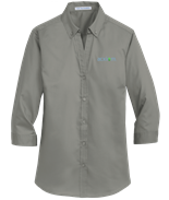 Ladies 3/4 Sleeve Twill Shirt